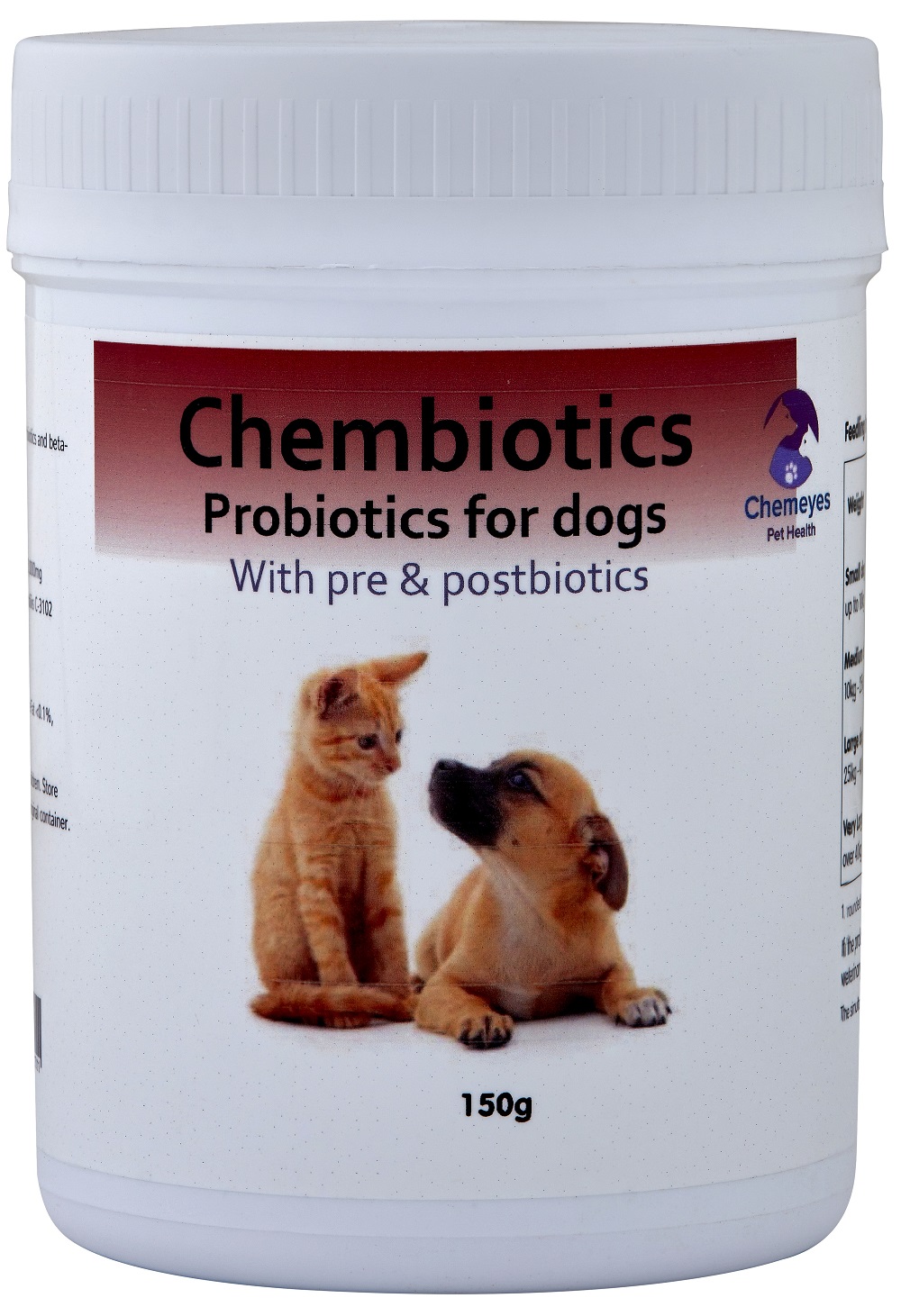 Probiotics with postbiotics and prebiotics for dogs