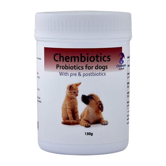 postbiotics for dogs with prebiotics and probiotics. Help to keep your dog's digestion in top shape.